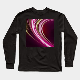 Abstract Strips Art pink Long Sleeve T-Shirt